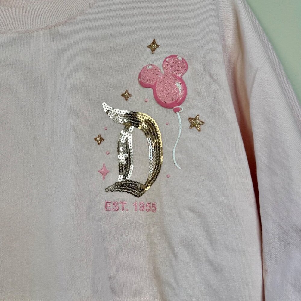 DISNEYLAND Mickey Balloon Spirit Jersey Womens XXL 2XL Disney Parks 2024 Sequins - Picture 5 of 13